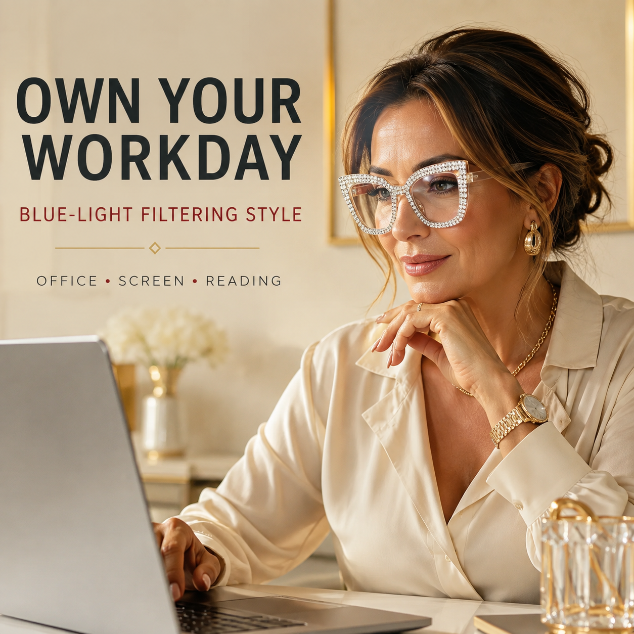 Kattöga-läsglasögon med blåljusfilter✨3% rabattkod: NOR3