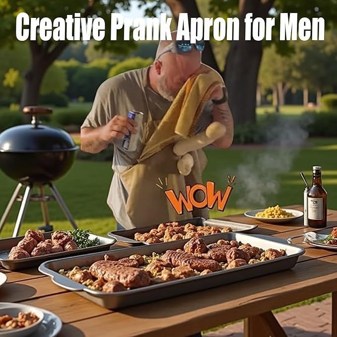 🔥 Förkläde med texten "Huvudkock" — Grillpresenten ingen ser komma