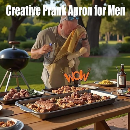 🔥 Förkläde med texten "Huvudkock" — Grillpresenten ingen ser komma