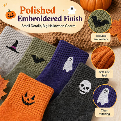 Halloweenbroderade strumpor✨3% rabattkod: NOR3