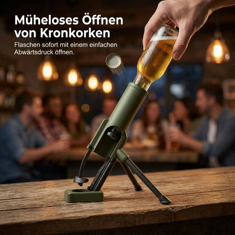 Flasköppnare i mortelform