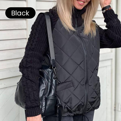 📣Höstspecial🍁Damers stickade patchwork-pufferjacka✨3% rabattkod: NOR3