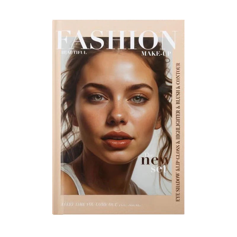 💄5-lagers makeup-palett i bokstil med 67 professionella nyanser