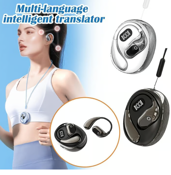 MS190 Translation Earbuds, Supports Real-Time Translation in 156 Languages With APP, Bluetooth 5.3 Earphones