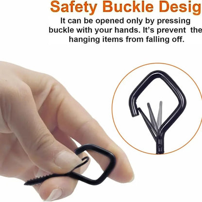Windproof & Rust-Resistant🔧Safety Screw Durable Metal Ceiling Hook