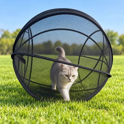 🐱 Pop-Up utomhuslekhage för katt — Låt katten utforska fritt, men säkert | Bärbart nättillflyktsställe för bakgård och resa✨3% rabattkod: NOR3