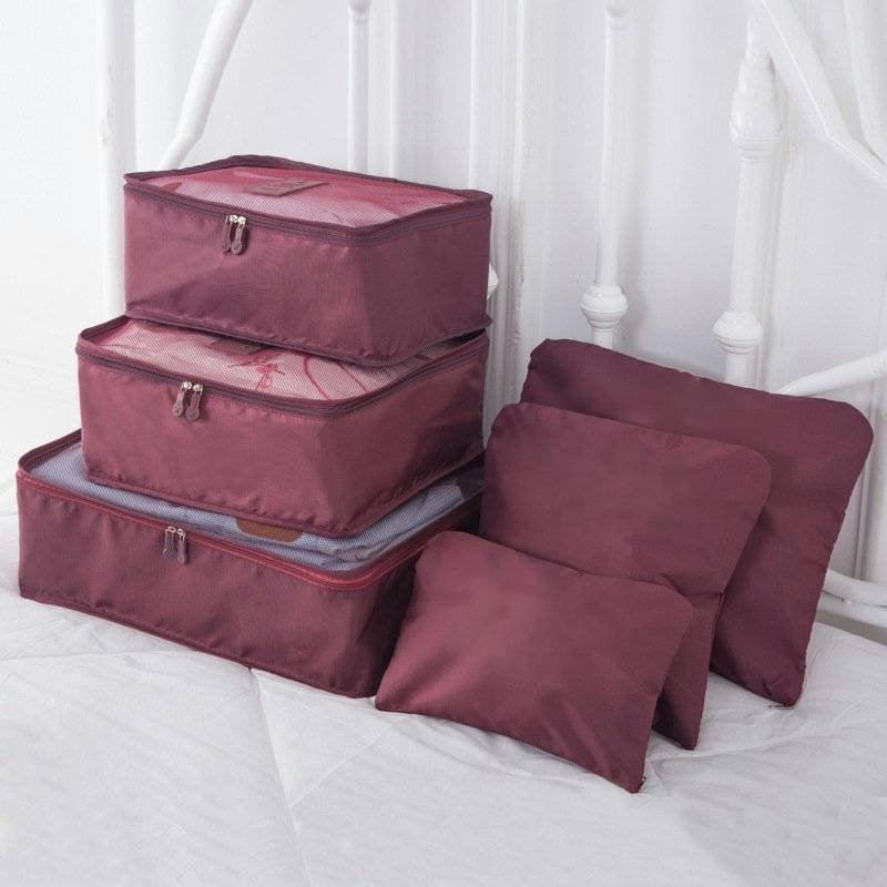 ✈6 pieces portable luggage packing cubes🧳
