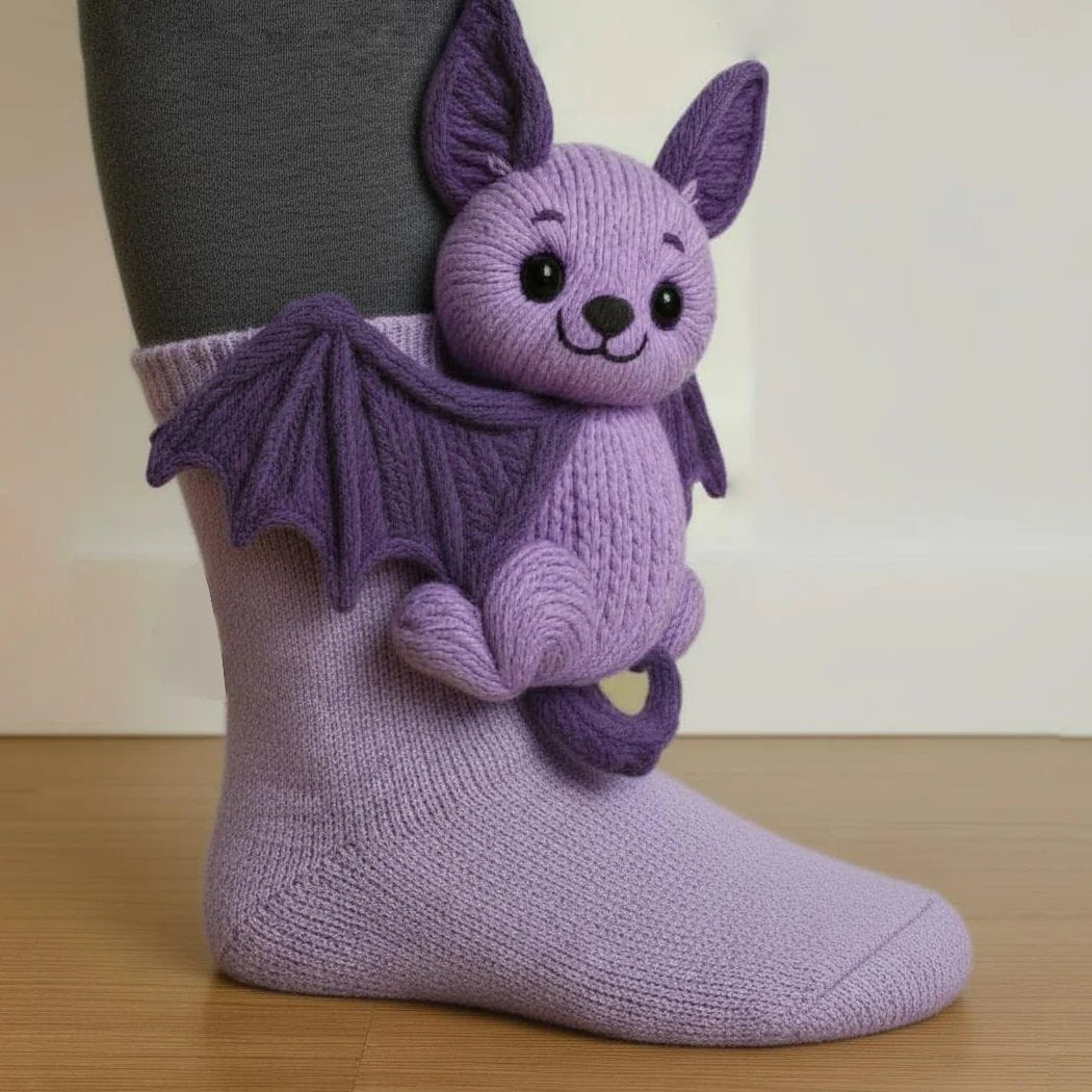 🎄3D Knit Animal Socks