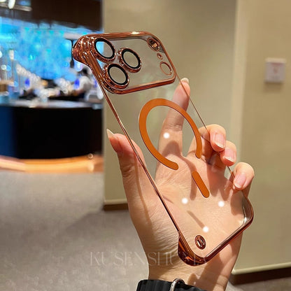 🔥Nytt mobilskal för iPhone 17-serien - Transparent ramlöst ultratunt magnetiskt skal
