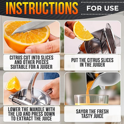 🎁 Kraftfull handjuicepress (färsk juice på några sekunder, ingen kladd)