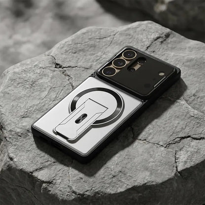 Magnetiskt kickstand-telefonskal för S-serien – Stöttåligt slankt skal med kameraskydd och dolt stativ