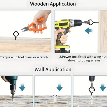 Windproof & Rust-Resistant🔧Safety Screw Durable Metal Ceiling Hook