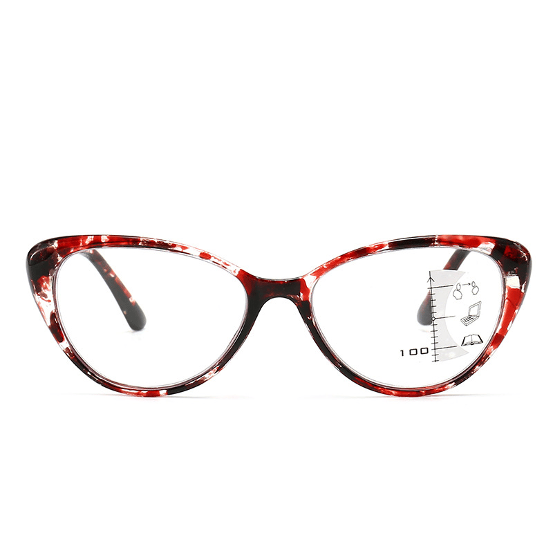 CAT EYE WITH PEARL HINGE PROGRESSIVE MULTIFOCAL READING GLASSES