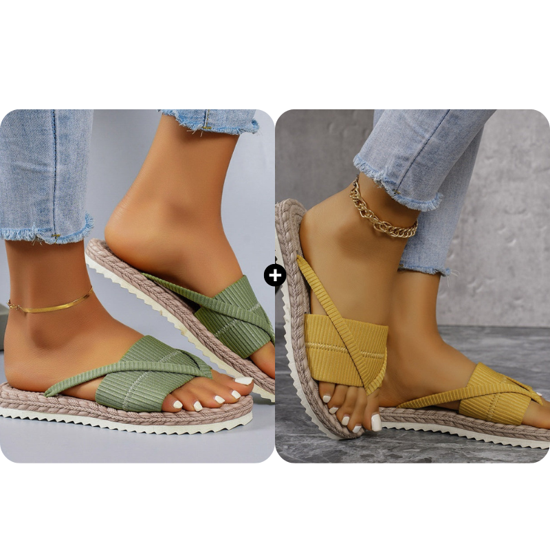 Bekväma sommarflip-flops för kvinnor