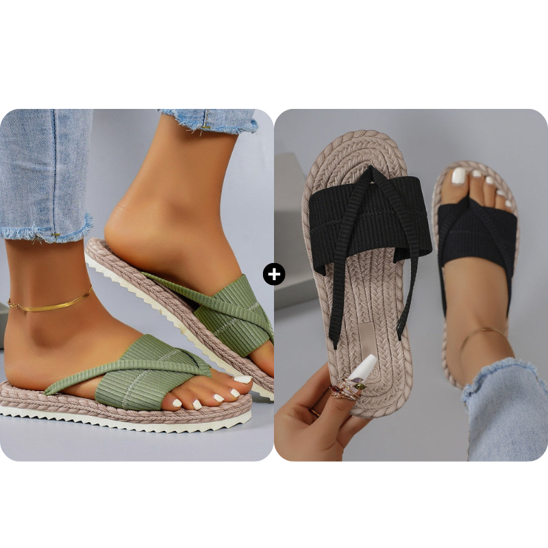 Bekväma sommarflip-flops för kvinnor