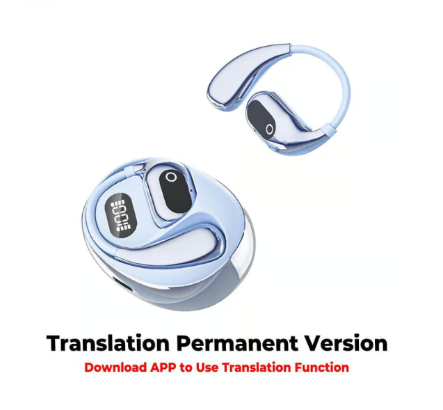 MS190 Translation Earbuds, Supports Real-Time Translation in 156 Languages With APP, Bluetooth 5.3 Earphones