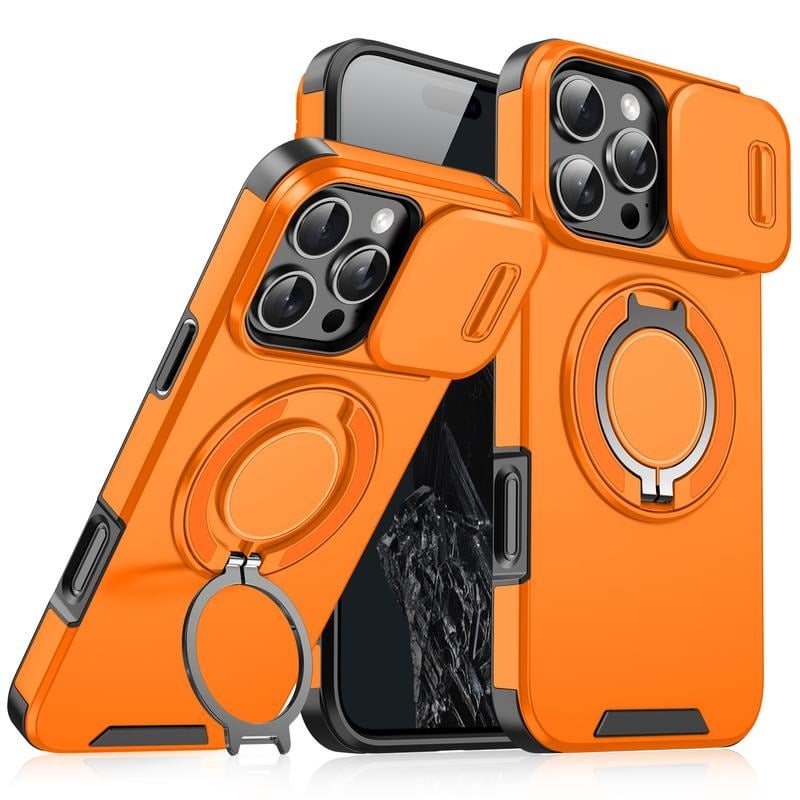 Mobilskal med glidande kameraskydd för iPhone 17 16 15 14 13 12 Pro Max
