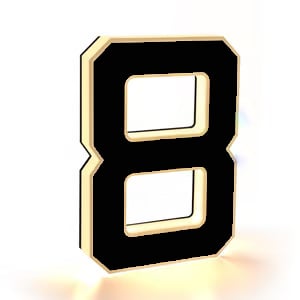 Lighted House Numbers for Outside