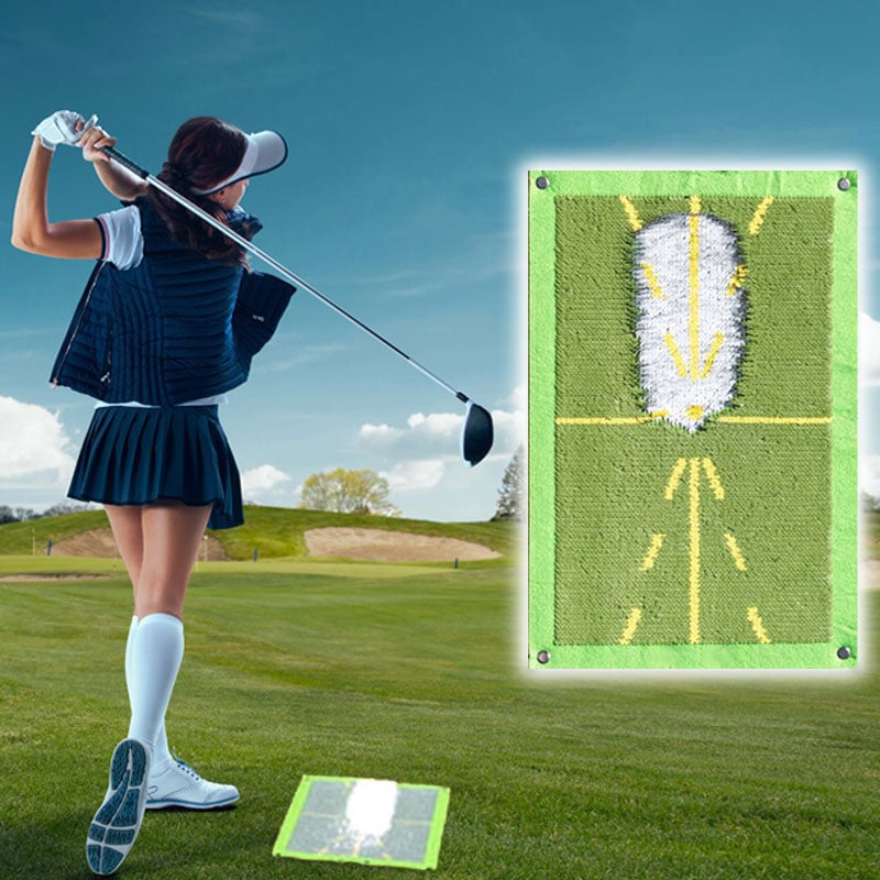 🔥Golf Training Mat for Swing Detection Batting