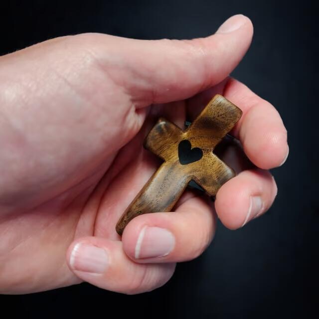 🔥✝️Handmade Wooden Cross My Heart