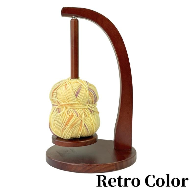 Wooden Yarn Winder with Magnetic Attachment Stable Base for Knitting & Crochet Projects