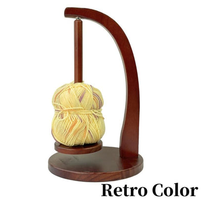 Wooden Yarn Winder with Magnetic Attachment Stable Base for Knitting & Crochet Projects