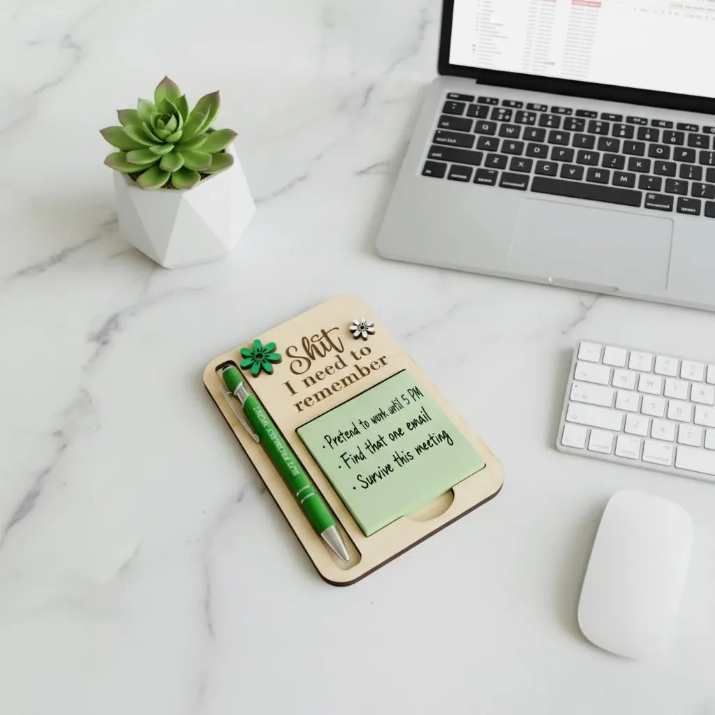 The "Shit I Need to Remember" Sticky Note Holder