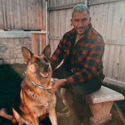 Flanellskjortjacka för män Långärmad quiltad fodrad rutig kappa Button down tjocka ytterkläder för vintern