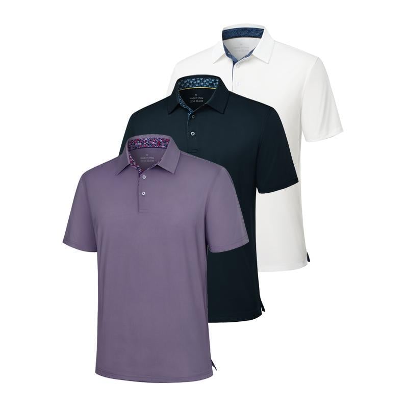 🔥49% rabatt på erbjudandet👕 Herr 3-pack pikétröjor