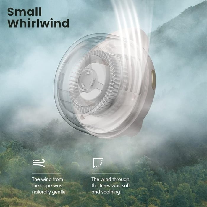 Bärbar tyst mini-bladlös elektrisk fläkt