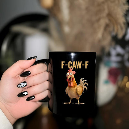 🏆Flash Sale⚡ Över 50 000 sålda! Nästan slut-💥F-Caw-F Rolig kycklingmugg