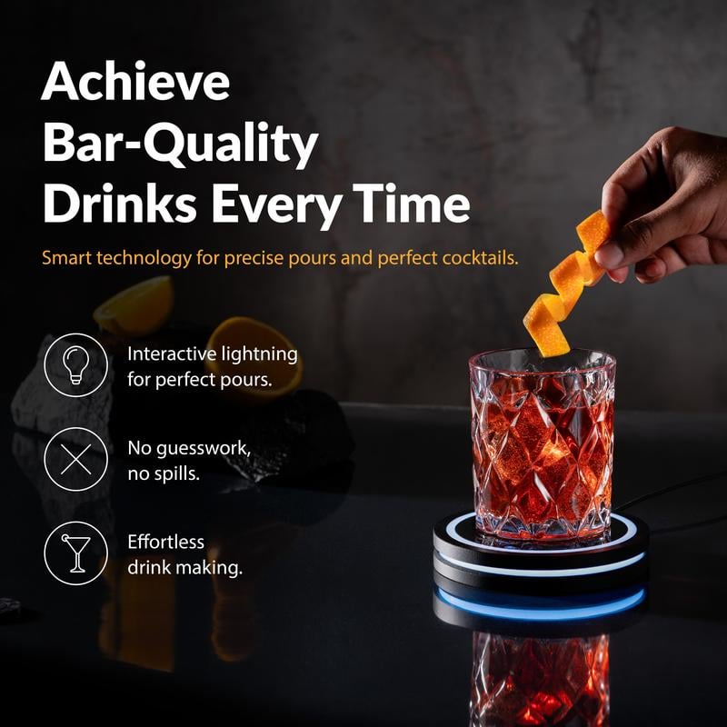 The Smart Coaster 2.0 | Effortless, Professional Cocktails at Home 💡🔒