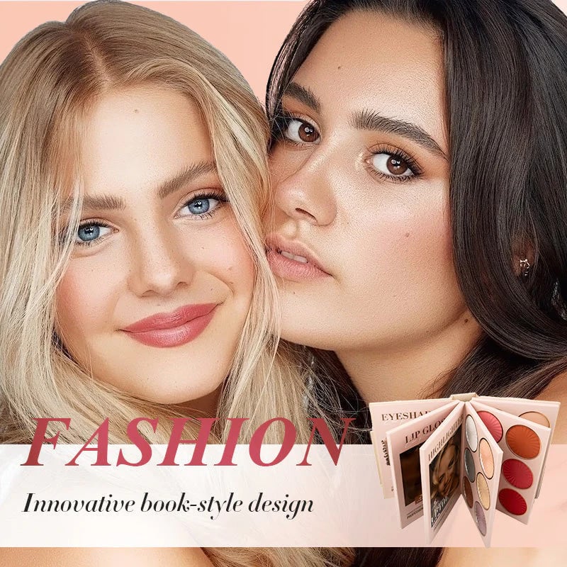 💄5-lagers makeup-palett i bokstil med 67 professionella nyanser