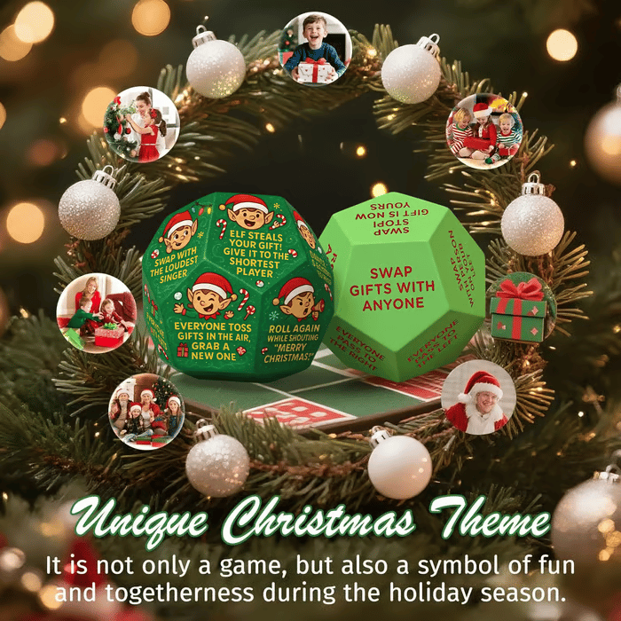 🔥Roligt julklappsbytesfestspel med tärningar