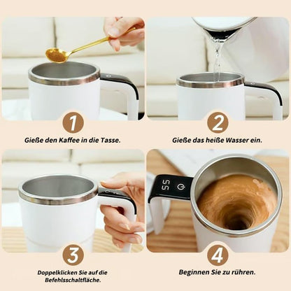 ✨Självomrörande kaffemugg med intelligent temperaturmätning ☕Perfekt present till finsmakare🎁