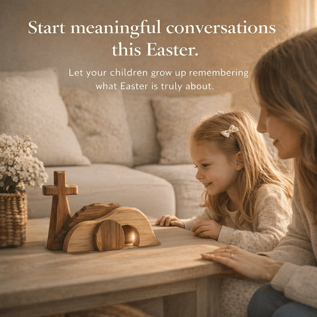 🏆✝️ Wooden Resurrection Cross: Let Your Family Remember Easter's True Hope & Love--3% rabattkod NOR3