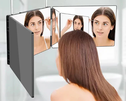 360° Vikbar Spegel för Självklippning och Makeup