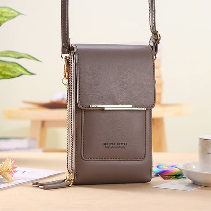 👜📱 Enkel och elegant crossbody-telefonplånbok med peekskärm för kvinnor✨3% rabattkod: NOR3