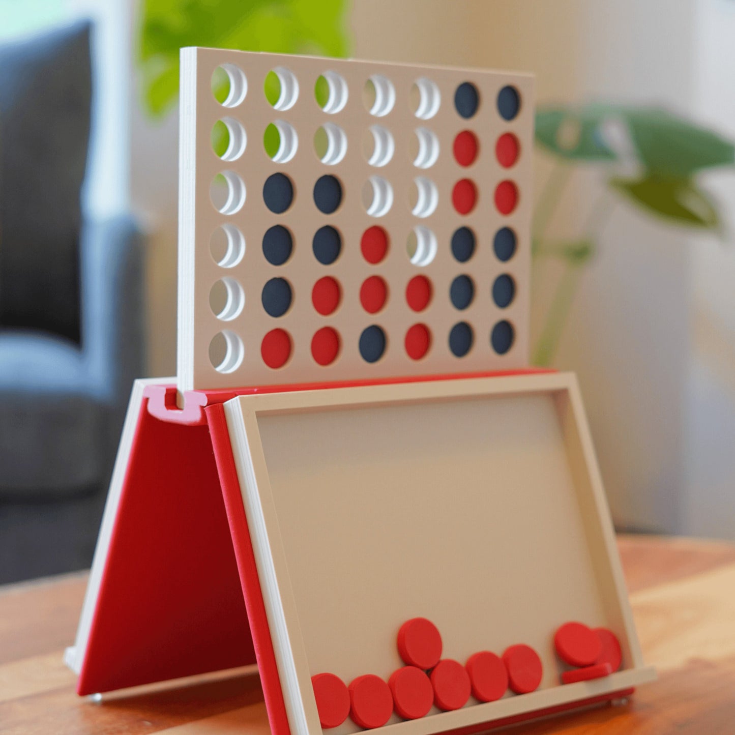 📚Travel Book Board Games: Four in a Row & Sea Battle – Dual Portable Fun in One Concept