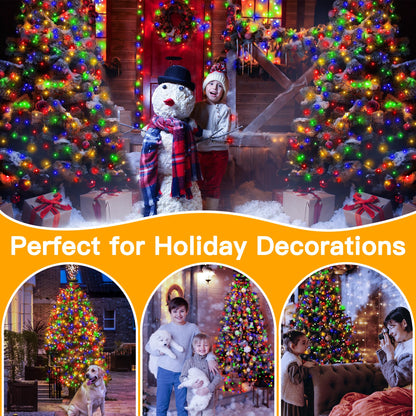 🎄Förköp under julen, spara 49%🔥Vattentäta julgransljus med vattenfall och ring