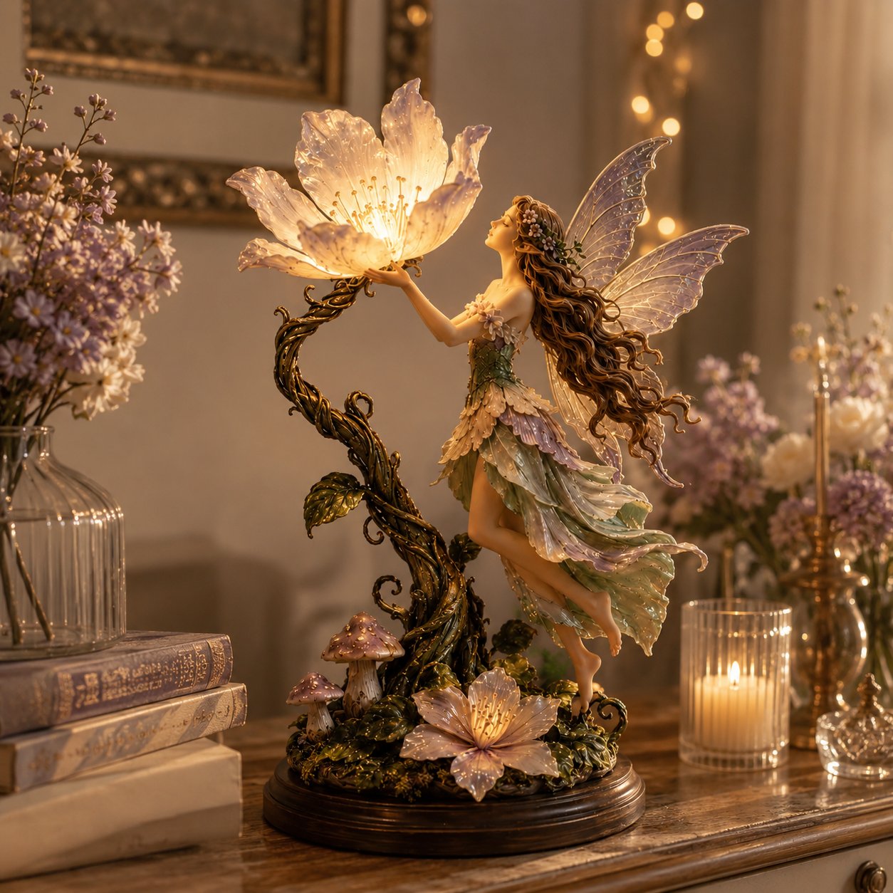 🌙 ✨ Fairy Flower nattlampa – modern dekorativ LED-lampa för mysigt hemutrymme✨3% rabattkod: NOR3