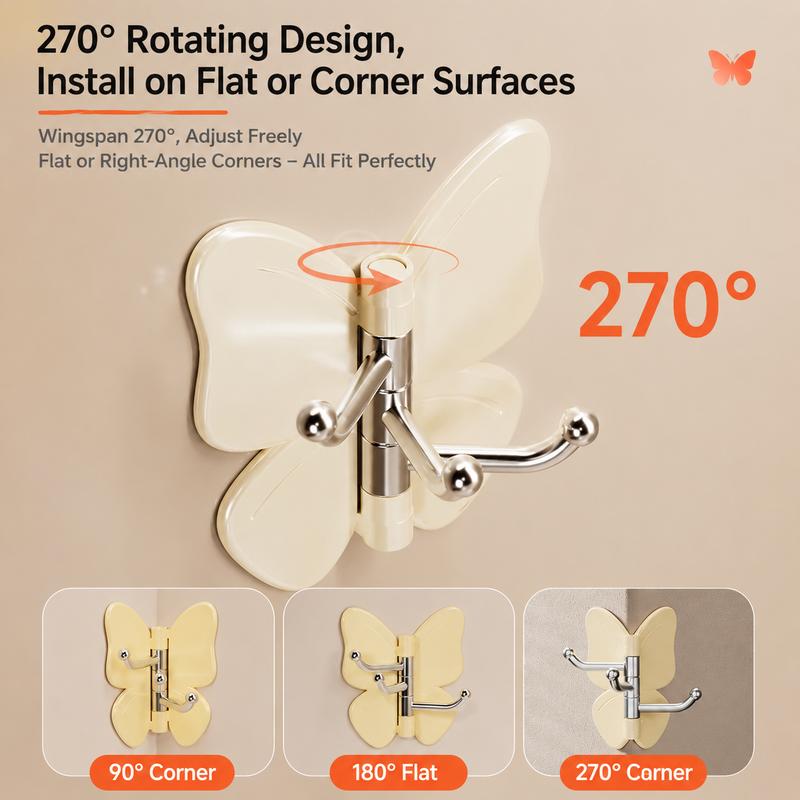 🎁Rea med 49% rabatt🔥4-pack roterande fjärilskrokar