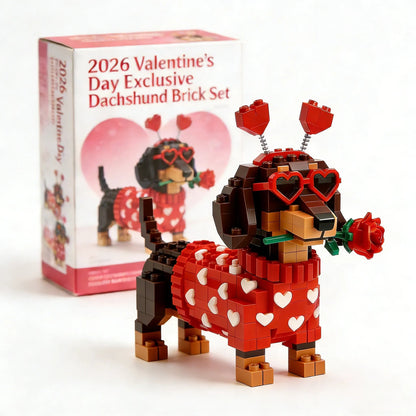 💖 2026 Valentine’s Day Exclusive Dachshund Brick Set 🐕