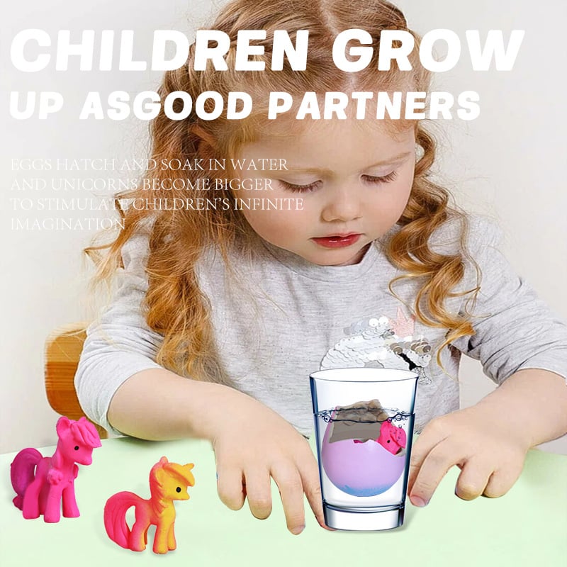 6-Pack Hatching Growing Unicorn Eggs for Boys & Girls, Birthday Easter Basket Stuffers Crafts Gift