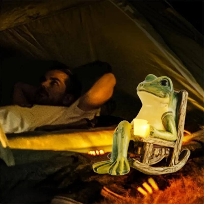 Frog Solar Garden Decor
