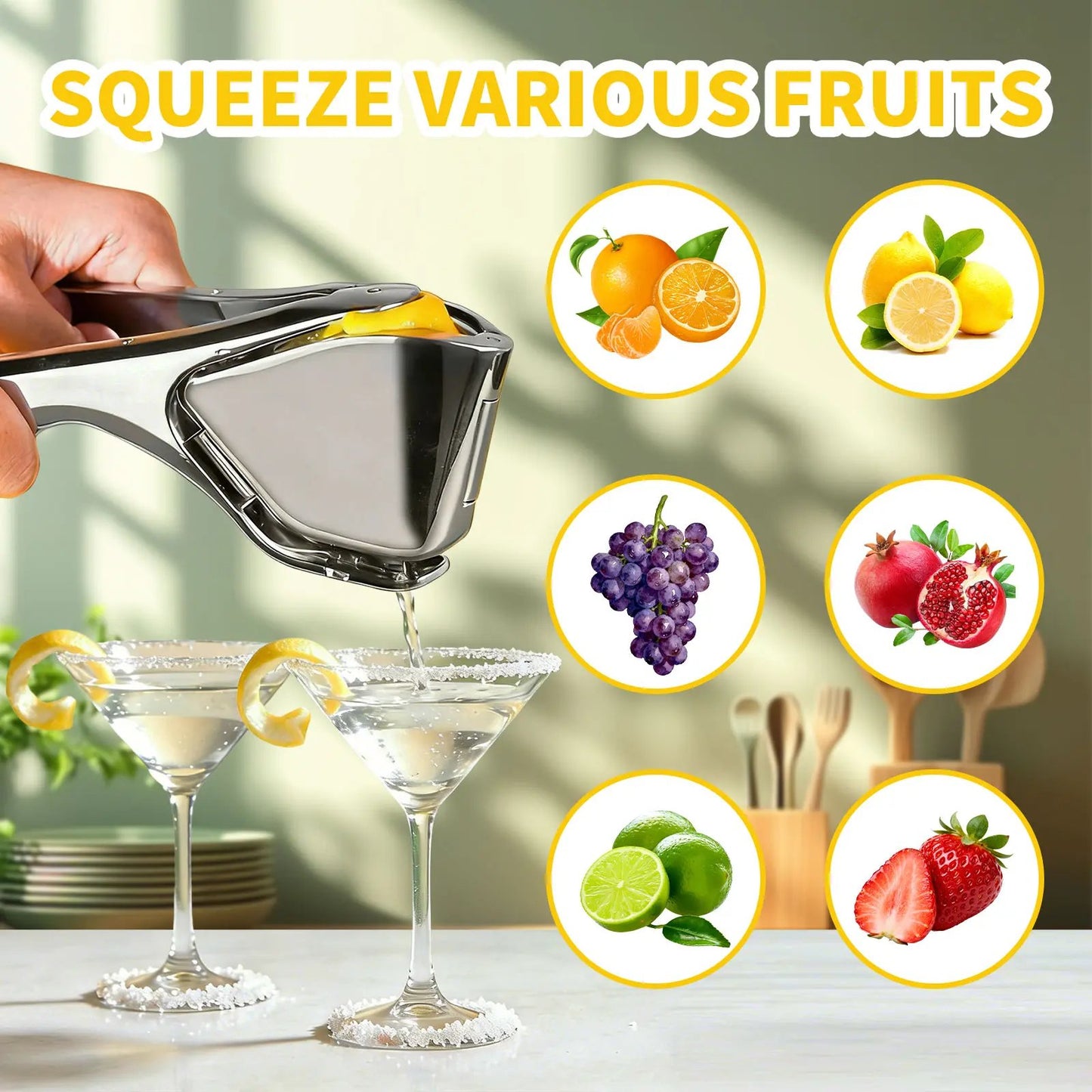 Citrus Squeezer |Zinc Alloy or PP – Handheld Juicer for Lemons, Limes & Oranges 🍋