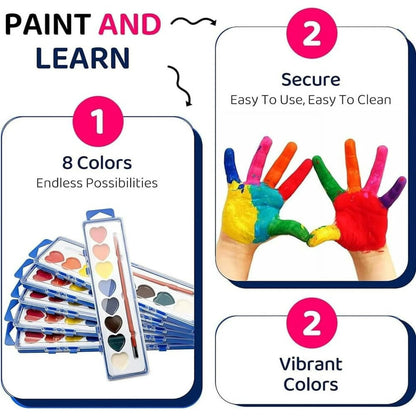 💖🎨 Valentine’s Day Mini Watercolor Paint Sets
