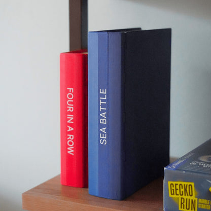 📚Travel Book Board Games: Four in a Row & Sea Battle – Dual Portable Fun in One Concept