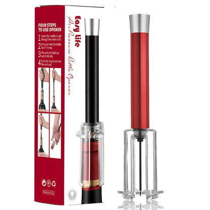 Air Pump Cork Remover Wine Bottle Opener Set