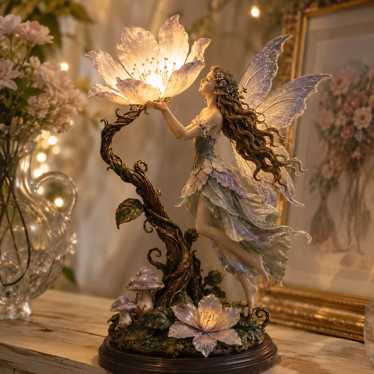 🌙 ✨ Fairy Flower nattlampa – modern dekorativ LED-lampa för mysigt hemutrymme✨3% rabattkod: NOR3